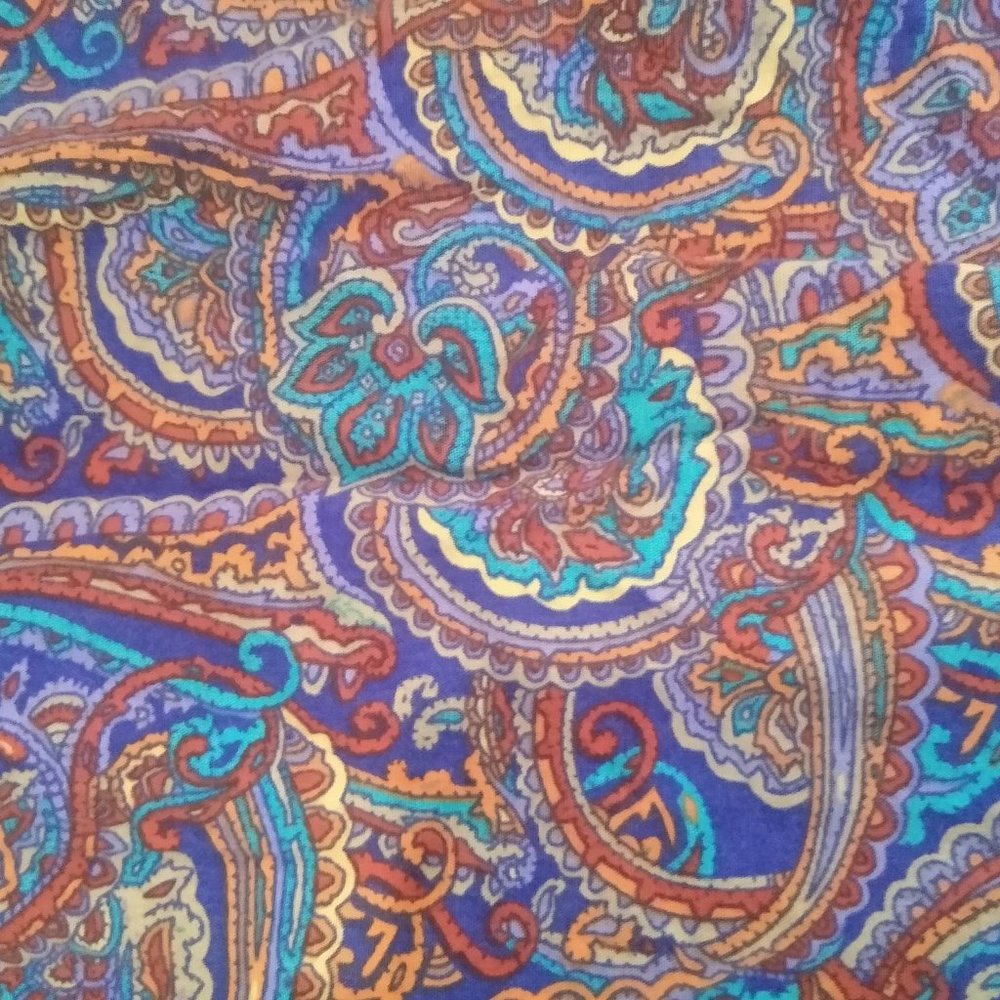 Men's Alan Flusser Dress Shirt XXL Paisley Excellent Condition